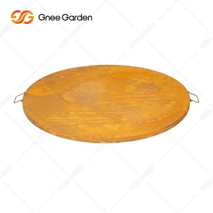 Uso al aire libre portátil de Pupular que cocina las verduras de Rusty Barbecue Grill Cooking del metal de acero de Corten que acampan