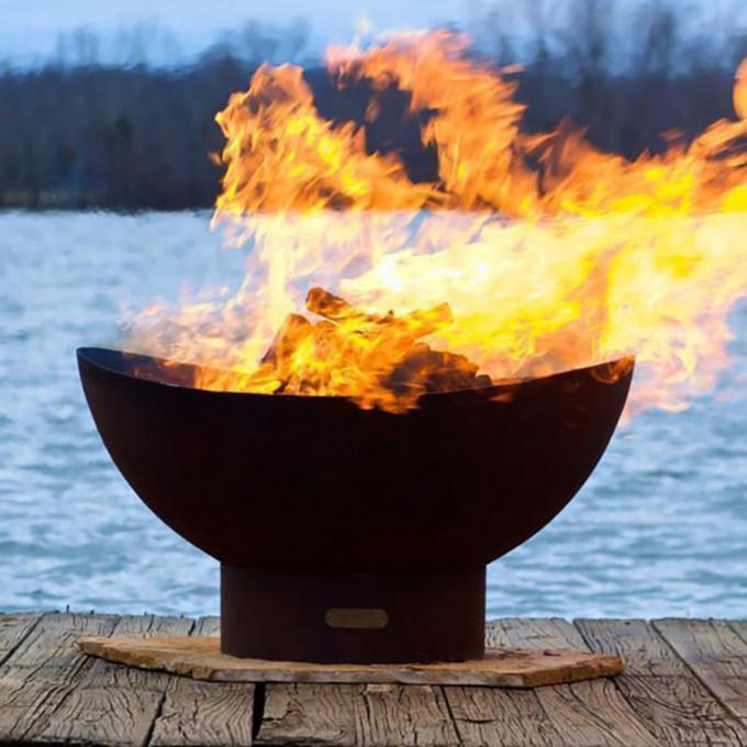 Hoyo de acero del fuego de Corten del cuenco del fuego de Pit Wood Burning Fire Pit de la decoración de acero del patio