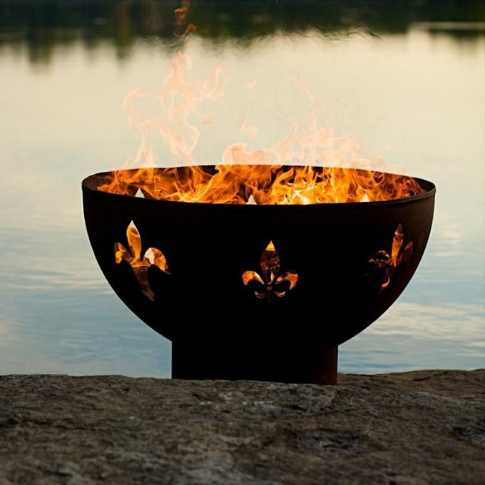 Cuenco de fuego al aire libre de acero del jardín de Pit Patio Outdoor Fire Pit del fuego de Corten Rusty Fire Pit