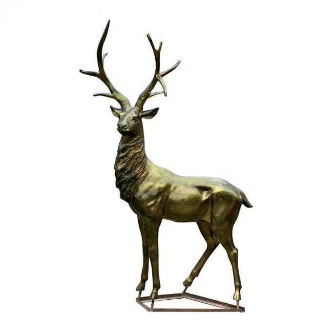 Estatua de tamaño natural animal de la escultura al aire libre decorativa del metal del jardín