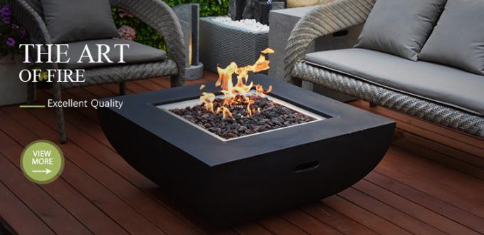Hoyo de acero del fuego de gas de Corten de la nueva del diseño de la hoguera del jardín del patio trasero chimenea de cristal de Firepit