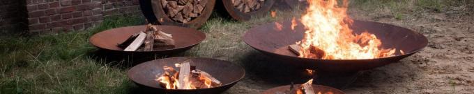 Hoyo de acero del cuenco de fuego de Corten del jardín al aire libre ardiente de madera pesado grande del moho del patio
