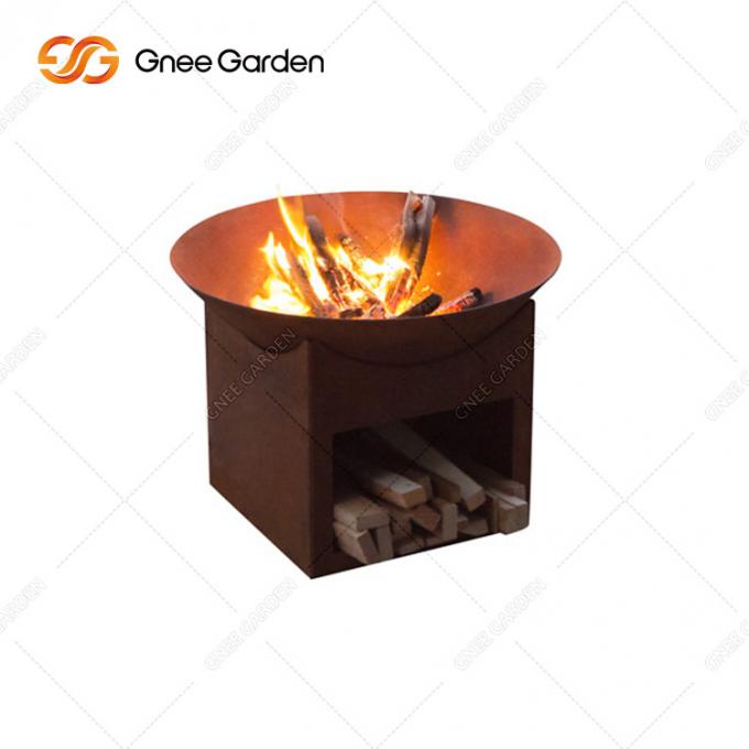 Fuego de acero inoxidable portátil al aire libre Pit Water Bowl de la barbacoa de madera del hierro del metal de Firepit del patio de la fábrica de la chimenea que acampa