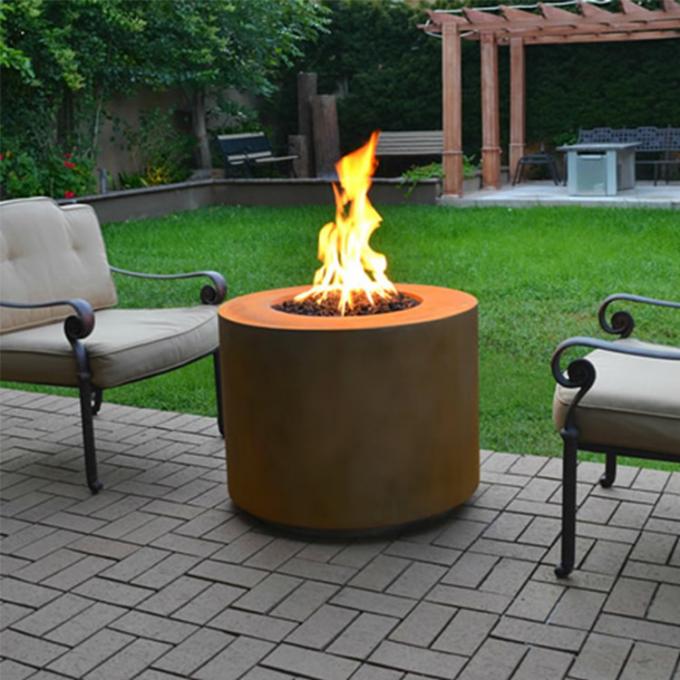 Fuego ardiente de madera de acero Pit For Garden And Backyard de Corten de la decoración al aire libre