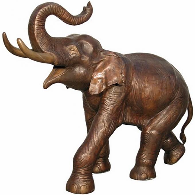 Escultura casera de lanzamiento de bronce de encargo del elefante del metal de la decoración de la escultura