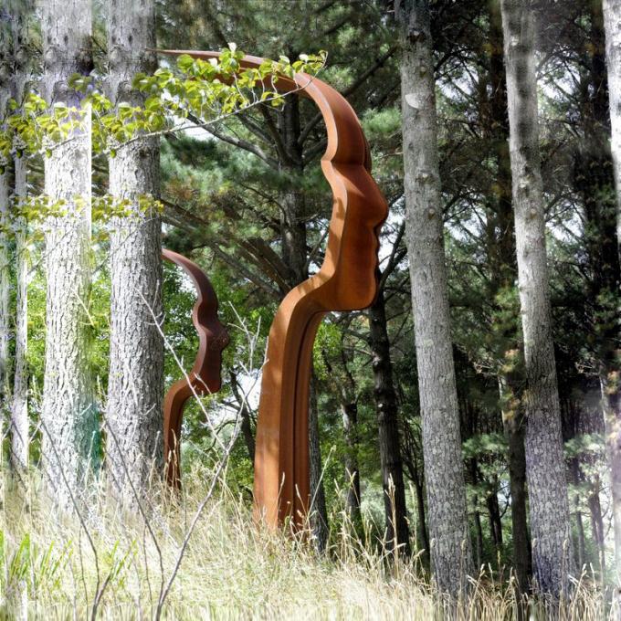 Yarda aherrumbrada de acero Art Corten Steel Sculpture del metal de Corten del diseño moderno