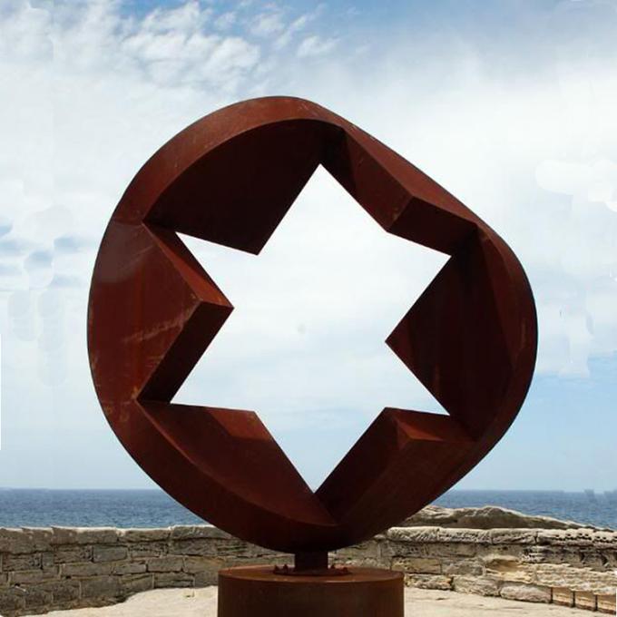 La decoración al aire libre del jardín aherrumbró paisaje Art Corten Steel Sculpture del metal