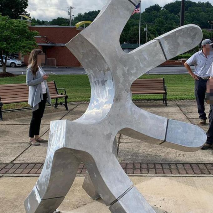 Escultura de aluminio abstracta grande vendedora caliente del metal al aire libre de la artesanía para el restaurante casero de los hoteles