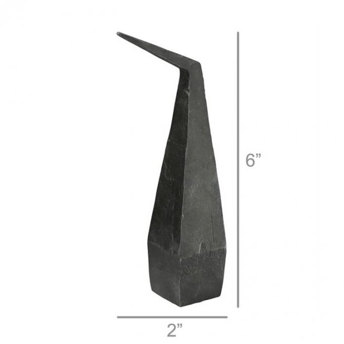 Artículos negros nórdicos de la decoración interior de la escultura del hogar del metal del hierro del extracto moderno