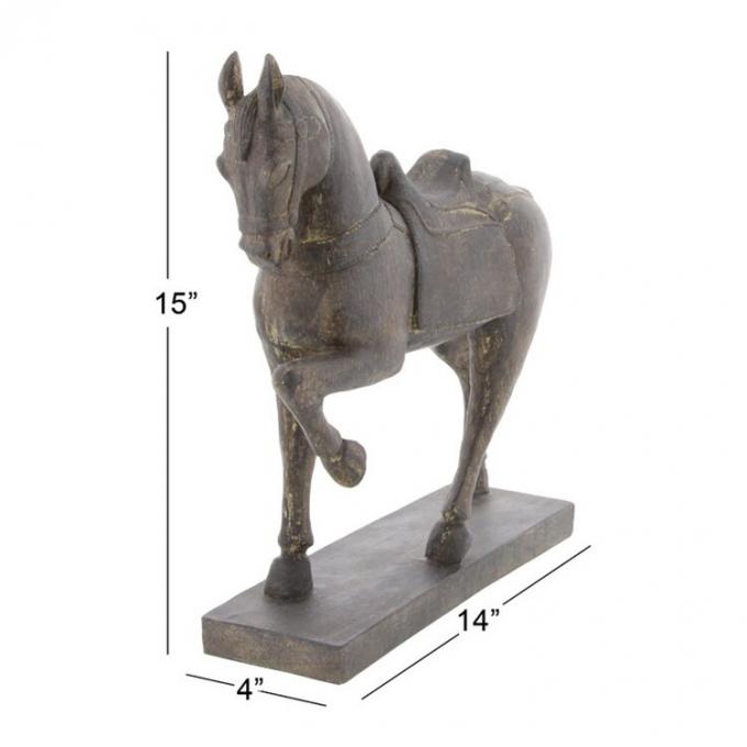 Metal tablero Art Handicrafts Horse Sculpture del arrabio de la decoración de la oficina