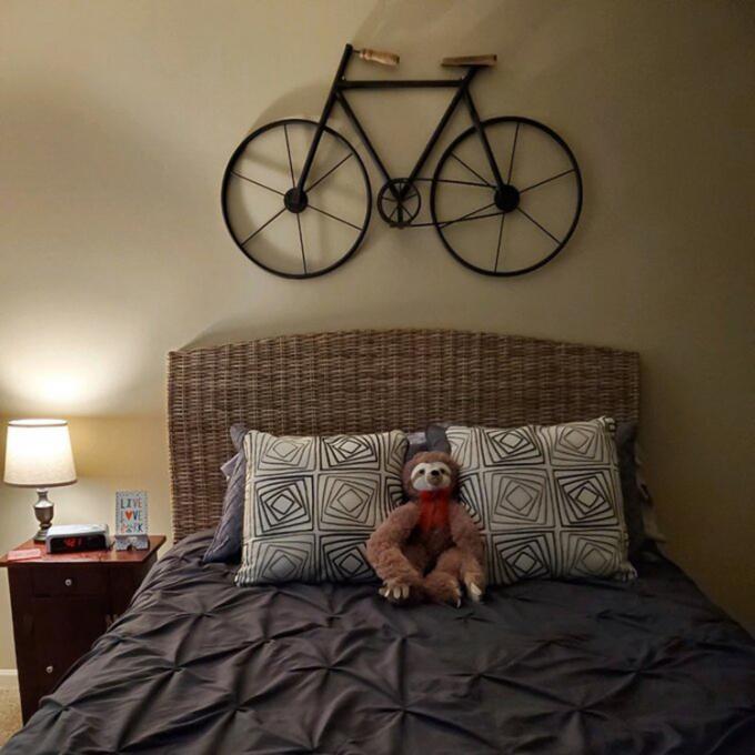 Metal colgante casero Art Bicycle Wall Decor Lightweight de la nueva llegada y decoración casera elegante
