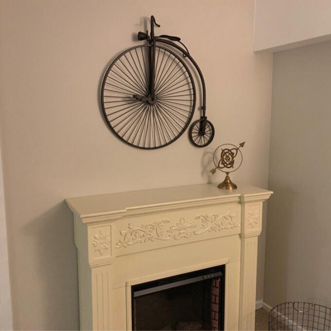 Decoración de la pared del hierro de Art Decor Retro 3D de la pared del metal del arrabio del alambre de metal del diseño de la bicicleta para el hogar