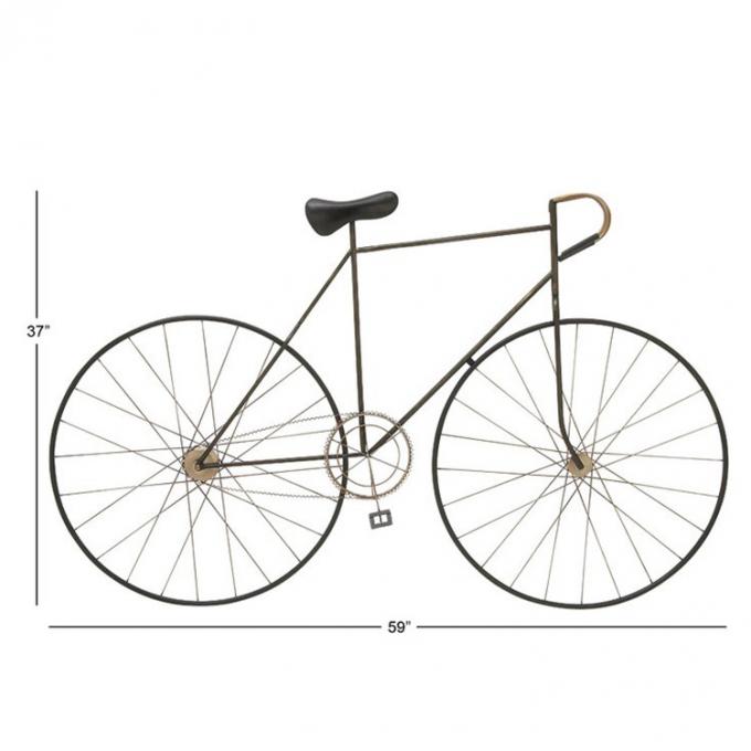 Arte creativo Handcrafted decoración de la pared de la bicicleta del metal de la pared del hierro para la sala de estar y el hogar