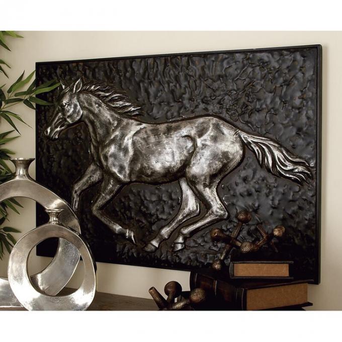 Semental muscular Art Iron Wall Decor de la decoración de la sala de estar del hogar del metal